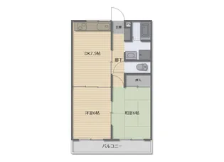 綿貫マンション【2階】の間取り