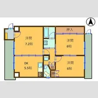 アクアポリスランドマーク2000【4階】の間取り