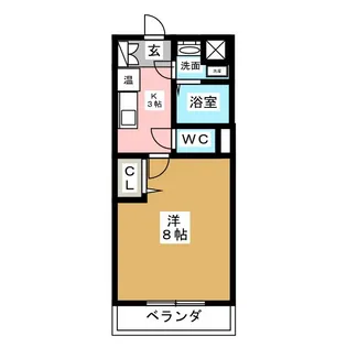 シャンツェ・八事【3階】の間取り