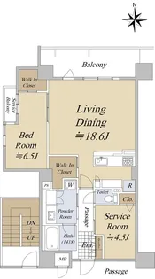 ユニハイム京都七条通り【10階】の間取り