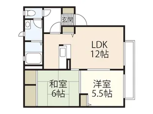 グランドールS【2階】の間取り