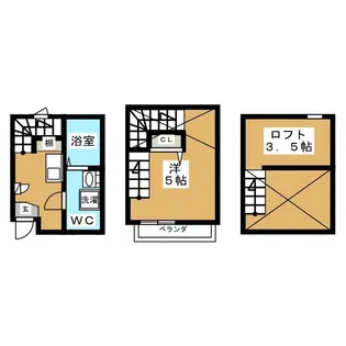 オーフォレスト【1階】の間取り