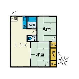 ラークハイツ【1階】の間取り