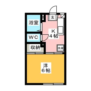 ハイツYMD【1階】の間取り