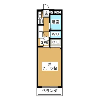 シエスタ河原町【2階】の間取り