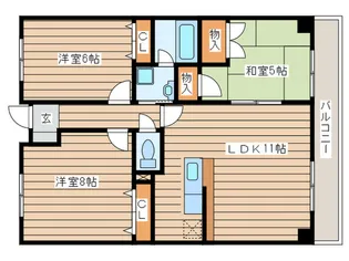 サン・グレイト【4階】の間取り