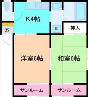 ミレニアルサウス【1階】の間取り