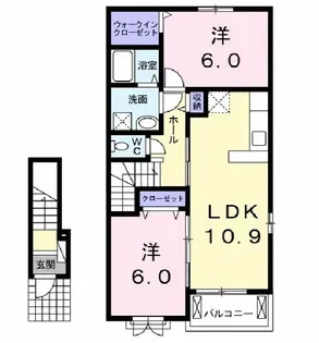 エン フィールド【2階】の間取り