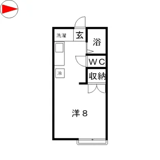 1Rの間取り画像