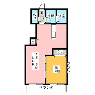 グリーンハイツ【1階】の間取り