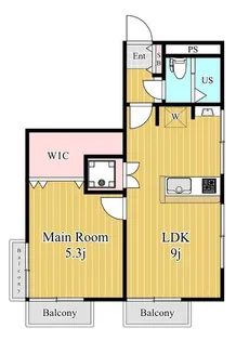 ノア八幡山【1階】の間取り
