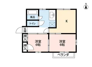 フレグランス上原【2階】の間取り