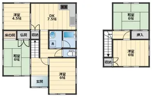 奈良県吉野郡大淀町大字下渕【一戸建】の間取り