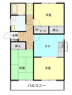 オークスR&KII【2階】の間取り