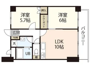 ミラドール奥田西町【3階】の間取り