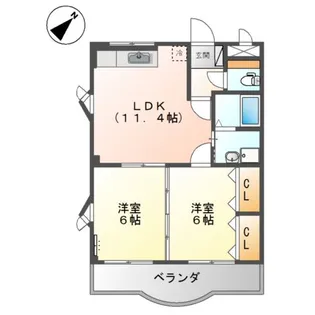 広島県福山市川口町3【マンション】の間取り