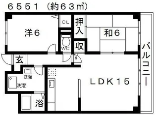 Kテラス【3階】の間取り