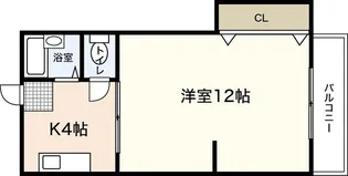 ウェール千田町【4階】の間取り