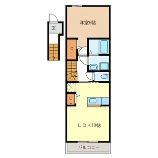 ジラソーレ M【2階】の間取り