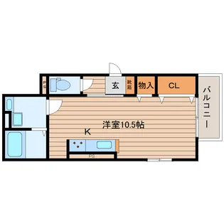 Bambi北三番丁【3階】の間取り