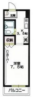 1Kの間取り画像