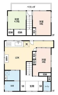 東京都八王子市長沼町【一戸建】の間取り