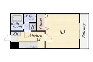 1Kの間取り画像
