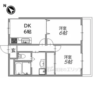 第5サンライフ瀬田【3階】の間取り