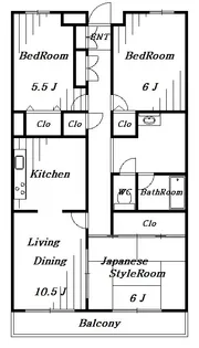 ファインコート3110【4階】の間取り