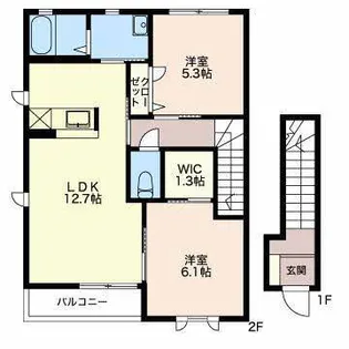 アーバンスクエアCの間取り