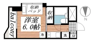 ベルシェ船橋ラマージュ【2階】の間取り