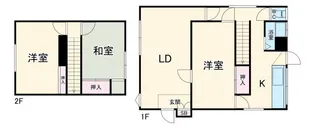 神奈川県横浜市磯子区岡村7【一戸建】の間取り