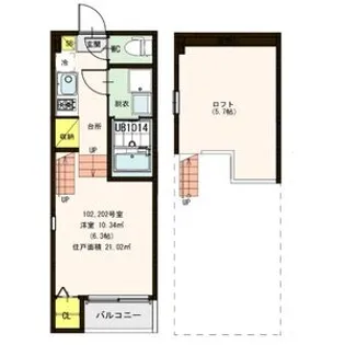 ハーモニーテラス五輪IV【2階】の間取り