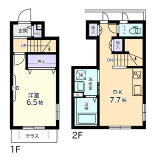 Fair Field Place【1階】の間取り
