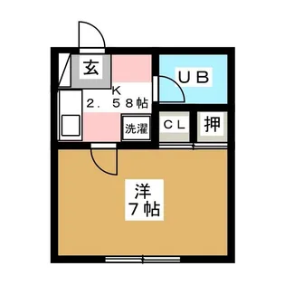 サンコーポあさひ【2階】の間取り