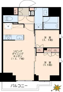 プラウドフラット本郷三丁目【4階】の間取り