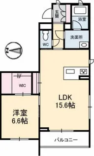 シャーメゾンステージ新山口駅前 A棟【2階】の間取り