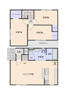 栃木県宇都宮市御幸ケ原町【一戸建】の間取り