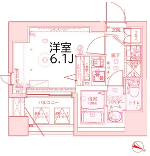 クレイシア西横浜【4階】の間取り