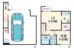 The Bliss Fort URAWAの間取り