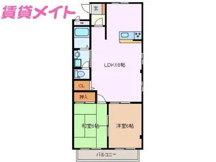 セピアガーデン山城【1階】の間取り