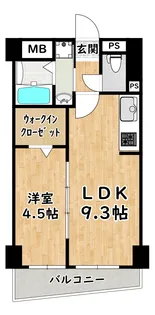 大阪府大阪市淀川区三津屋南2【マンション】の間取り