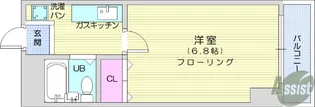 コーポ砂押南【4階】の間取り