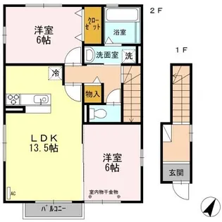 VosgesII【2階】の間取り