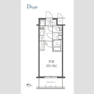 エスリード福島ブレイブ【8階】の間取り