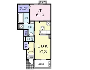 アルバA【1階】の間取り