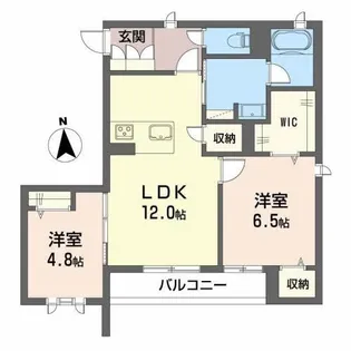 シャーメゾン ラヴニーナ セカンド【2階】の間取り