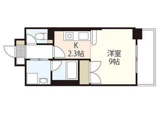 ル・アーブル宇品【2階】の間取り