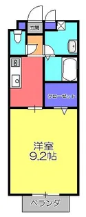 ハイツKIII【2階】の間取り