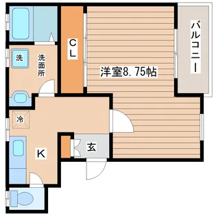 グランソール南仙台【2階】の間取り